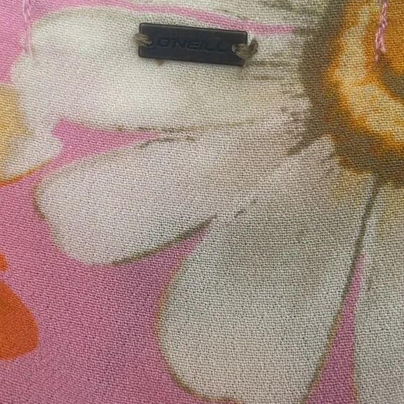 O'NEILL PINK FLORAL MIDI DRESS-XS - Picture 12 of 16